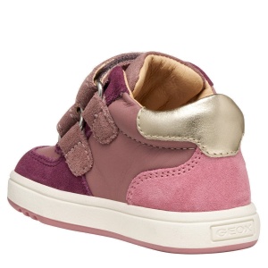 Ghete fete Geox Biglia Rose Smoke Dk Purple — vedere din spate