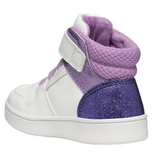 Ghete fete Geox Eclyper Girl White Lavender - vedere din spate - B465MA/0BCKC/C1030