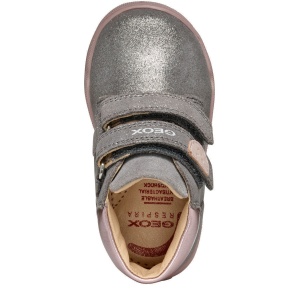 Ghete fete Geox Macchia Girl Grey Rose — vedere de sus