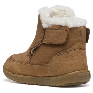 Ghete imblanite baieti Macchia Boy Tobacco - B664NB/00033/C6777 - din spate