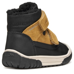 Ghete îmblănite impermeabile băieți Geox Omar WPF Black Dk Yellow - B462DC/04322/C9241 - unghi