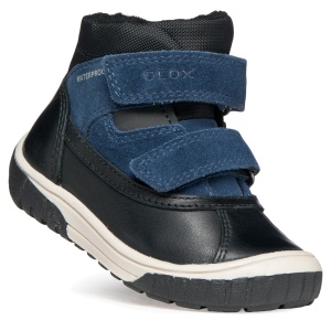 Ghete îmblănite impermeabile băieți Geox Omar WPF Black Navy - B462DC/04322/C4429 - unghi