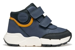 Ghete impermeabile baieti Flexyper Mini Boy Denim/Orange