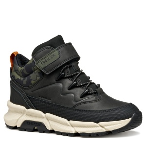 Ghete impermeabile baieti Flexyper Plus Boy Black/Military - J36LCG/0MEMN/C0033 - din fata