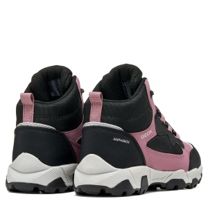 Ghete impermeabile fete Geox Magnetar G. B Abx Girl Dark Rose/Black - J464LB/050FU/C9321 - perechea spate