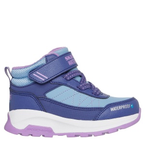 Ghete impermeabile fete Skechers Storm Blazer Navy Purple mărimi 22-26