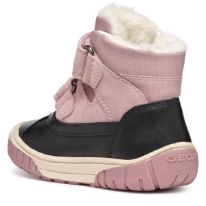 Ghete impermeabile îmblănite fete Geox Omar Girl Wpf Black Rose - B462LC/022FU/C0724 - spate