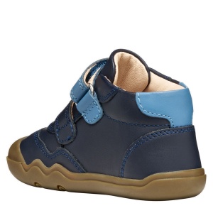 Pantofi băieți Geox Steppieup Boy Navy Avio — vedere din spate