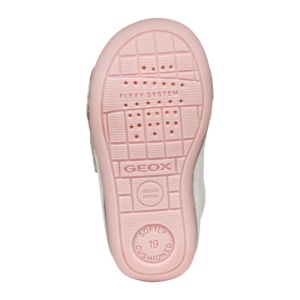 Geox Pantofi bebelusi Tutim White Rose Zebra B3540B-00085-C0674