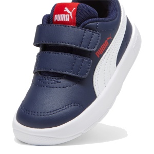 Pantofi sport baieti Courtflex V3 V Inf PUMA Navy-PUMA White-PUMA Red - 310252/03 - unghi 3/4