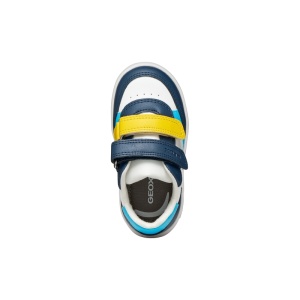 Geox Pantofi sport baieti Eclyper Boy Lt Navy White încălțăminte copii bigstep