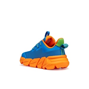 Geox Pantofi sport baieti Flexyper Fast Boy Lt Blue Orange  J46N1A-0149J-C0573 incaltaminte copii bigstep