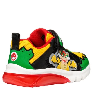Pantofi sport băieți Geox Ciberdron Boy Green Red - vedere din față - J55LBE/01454/C3221