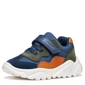 Pantofi sport băieți Geox Ciufciuf Boy Lt Navy/Orange - B455RB/0FU22/CB42T - interior