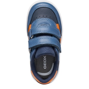 Pantofi sport băieți Geox Eclyper Boy Navy/Orange ( ) - B555LA/000BC/C0659 - de sus