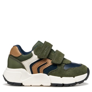 Pantofi sport băieți Geox Flexyper Mini Boy Musk/Cognac