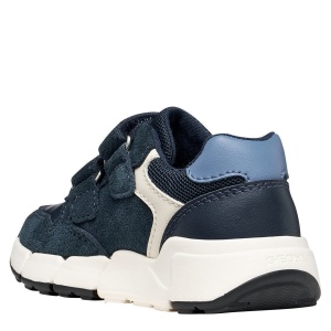 Pantofi sport băieți Geox Flexyper Mini Boy Navy/Dk Sky — vedere din spate
