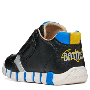 Pantofi sport băieți Geox Iupidoo Boy Black/Yellow - B6655B/000BC/C0054 - spate