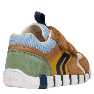 Pantofi sport băieți Geox Iupidoo Boy Caramel Ochre — vedere din față