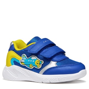 Pantofi sport băieți Geox Sprintye Boy Royal Yellow — vedere în perspectivă