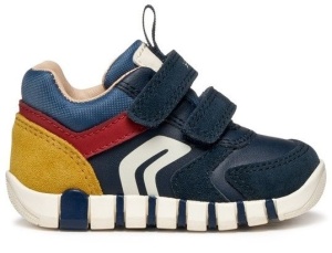 Pantofi sport baieti Iupidoo Boy Navy Dk Red - Img 2