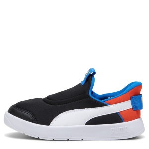 Pantofi sport băieți Puma Courtflex v3 Sliptech PS Black-White