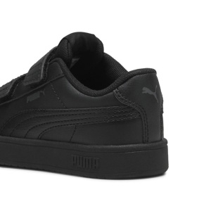 Pantofi sport baieti Puma Rickie Classic V PS Black-Cool, culoare negru, inchidere dubla cu scai, talpa neagra, potriviti pentru scoala