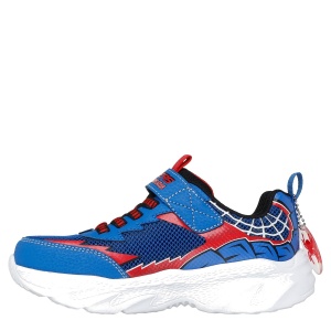 Pantofi sport băieți Skechers Creature Crawlers Blue Red — vedere din față