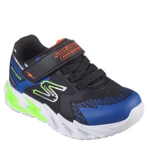Pantofi sport băieți Skechers Flex-Glow Bolt Black Blue - vedere în perspectivă - 400138N/BKBL