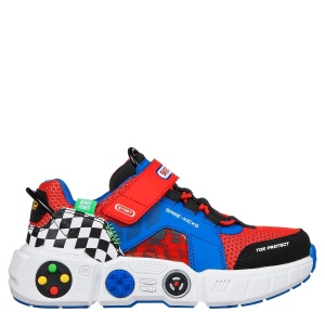Pantofi sport băieți Skechers Gametronix Blue Multi - Img 1