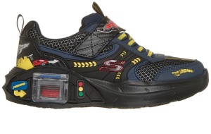 Pantofi sport baieti Skechers Garage Bleumarin