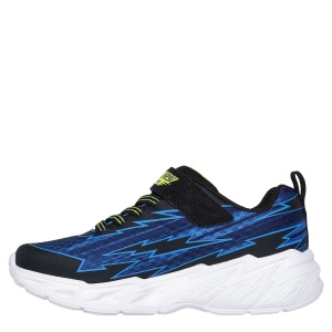 Pantofi sport băieți Skechers Light Storm 2.0 Black Blue — vedere din față