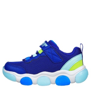 Pantofi sport băieți Skechers Mighty Glow Blue Lime - Img 3