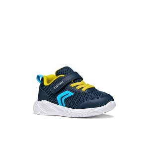 Geox Pantofi sport baieti Sprintye Boy Navy Yellow B454UC-01454-C0657 incaltaminte copii bigstep