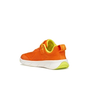 Geox Pantofi sport baieti Foot-Run Boy Orange Lime Green J65PDB-06K9J-C2T3S incaltaminte copii bigstep