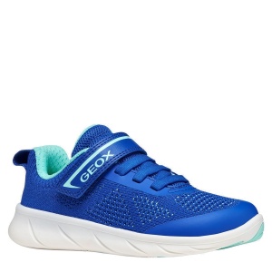 Pantofi sport barefoot băieți Geox Foot-Run Boy Royal Watersea — vedere în perspectivă