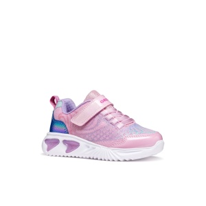 Geox Pantofi sport fete Assister Girl Pink Lilac J65E9A-0ASPV-C8842  încălțăminte copii bigstep