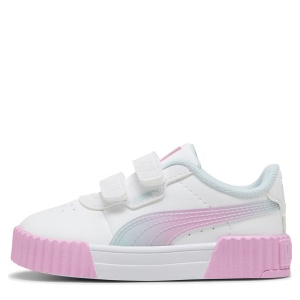 Pantofi sport fete Carina 3.0 Faded Glow V Inf PUMA White-Mauve Glow - vedere laterală - 407502/01