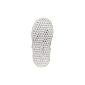 Geox Pantofi sport fete Eclyper Girl Optic White Lt Lilac încălțăminte copii bigstep