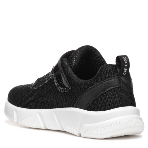Pantofi sport fete Geox Aril Girl Black — vedere din spate