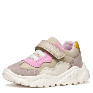 Pantofi sport fete Geox Ciufciuf Girl Beige/Dk Pink - B455QB/0FU22/C5378 - interior