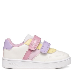 Pantofi sport fete Geox Eclyper Girl Optic White/Nude