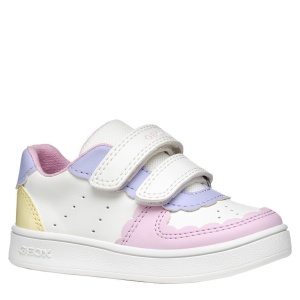 Pantofi sport fete Geox Eclyper Girl White Lt Yellow — vedere în perspectivă