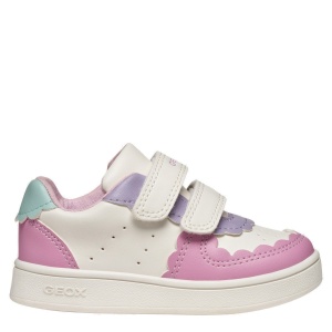 Pantofi sport fete Geox Eclyper White Pink