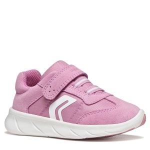 Pantofi sport fete Geox Foot-Run Girl Dk Pink/White - B661JA/0FU22/C8241 - față