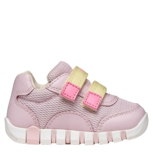 Pantofi sport fete Geox Iupidoo Pink Lt Yellow