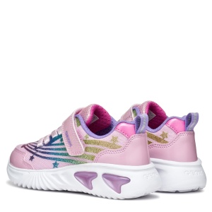 Pantofi sport fete Geox J Assister Girl Pink Multicolour - J56E9B/0ASKN/C8206 - perechea spate