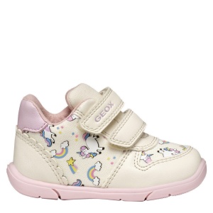 Pantofi sport fete Geox Zapito Girl Ivory Pink
