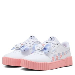 Pantofi sport fete Puma Carina 3.0 HK FR PS Whte Pink