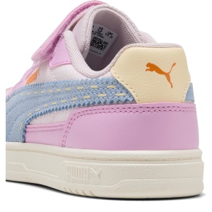 Pantofi sport fete Puma Caven III DORA AC+ PS Mauve Glow-Chambray Blue-Powder Pink - detaliu călcâi - 407724/01